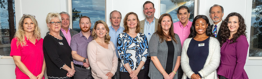 group picture of staff and boardmembers of Brookhaven Chamber